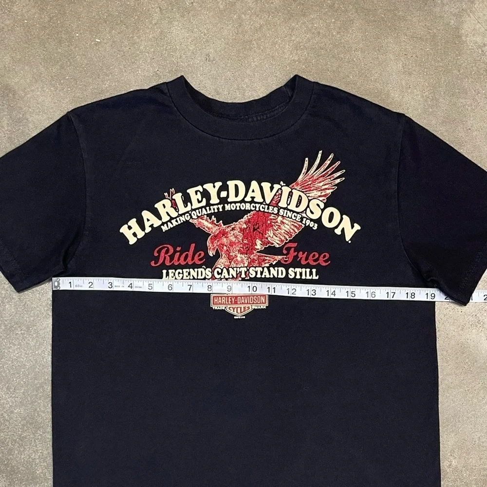 Vintage Harley Davidson Graphic 2010 Biker Grunge T-shirt - Picture 7 of 10